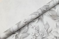 Обои Артекс New Look 6 10981-04 Винил на флизелине (1,06*10,05) Серый, Цветы/Листья — фото 8, Обои для стен