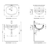 Товар: Раковина Flaminia IO 60 IO4260 Белая - фото 4 Раковина Flaminia IO 60 IO4260 Белая — фото 4, Раковины