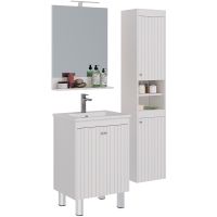 Зеркало Lemark Romance 60 LM07R60Z Белый глянец с кнопочным выключателем — фото 3, Мебель для ванной