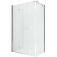 Душевой уголок New Trendy New Soleo Chrome 100x120 L K-0623 профиль Хром стекло прозрачное — фото 1, Душевые уголки