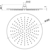 Товар: Верхний душ Aquatek Хром арт-AQ2079CR - фото 2 Верхний душ Aquatek Хром арт-AQ2079CR — фото 2, Верхние души