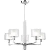 Товар: Люстра Crystal Lux Maestro SP-PL5 Chrome Прозрачная Белая Хром - фото 2 Люстра Crystal Lux Maestro SP-PL5 Chrome Прозрачная Белая Хром — фото 2, Люстры