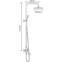 Товар: Душевая система Frap F2410 Бронза - фото 4 Душевая система Frap F2410 Бронза — фото 4, Душевое оборудование. Душевая программа