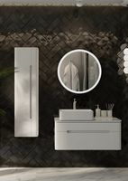 Тумба под раковину Jorno Shine 90 Shi.01.90/P/W подвесная Белый глянец — фото 15, Тумбы под раковину