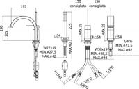 Смеситель на борт ванны Paffoni Tango Хром глянцевый арт-TA040CR — фото 2, Смесители на борт ванны