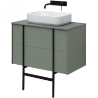 Тумба под раковину Allen Brau Reality 80 1.32005.CGM подвесная Олива матовая — фото 19, Мебель для ванной