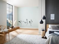 Панно Marburg Crush Motion 63476 Винил на флизелине (0,7*2,7) Зеленый, Птицы — фото 2, Обои для стен