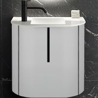 Тумба с раковиной Burgbad Lavo 2.0 55 SGCG053LG0227F5048C0037*1 подвесная Белая глянцевая — фото 1, Мебель для ванной