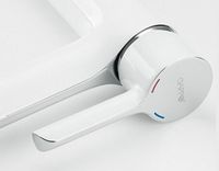 Смеситель для раковины Gappo G03-8 G1003-18 Белый Хром — фото 2, Смесители для раковины