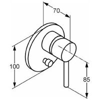 Смеситель для душа Kludi Bozz 38716N076 Золото брашированное — фото 2, Смеситель для душа