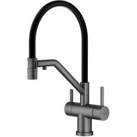 Смеситель для кухни Splenka S70.62.09 Графит матовый Черный — фото 1, Смесители для кухни