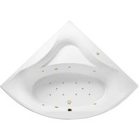 Акриловая ванна Excellent Glamour 150x150 WAEX.GLA15.RELAX.GL с гидромассажем — фото 1, Ванны