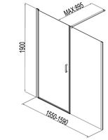 Товар: Душевая дверь Aquanet Cinetic AE12-N-80H190U-CT + AE12-F-80H190U-CT 160 R 254239 профиль Хром стекло прозрачное - фото 3 Душевая дверь Aquanet Cinetic AE12-N-80H190U-CT + AE12-F-80H190U-CT 160 R 254239 профиль Хром стекло прозрачное — фото 3, Душевые двери в нишу