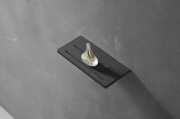 Товар: Полка из искусственного камня Abber Stein AS1653MB Черная матовая - фото 3 Полка из искусственного камня Abber Stein AS1653MB Черная матовая — фото 3, Полки для ванной и душа