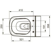 Унитаз Tece One 9700204 подвесной без сиденья — фото 4, Унитазы