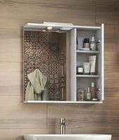 Зеркало со шкафом Vigo Diana 70 R z.DIA.70.R.El с подсветкой Белое — фото 3, Зеркальные шкафы в ванную