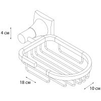 Товар: Мыльница Grampus Ocean GR-2009 Хром - фото 2 Мыльница Grampus Ocean GR-2009 Хром — фото 2, Мыльницы
