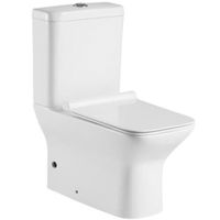 Унитаз компакт Aquanet Cube-C 210759 без бачка с сиденьем Микролифт — фото 1, Унитазы