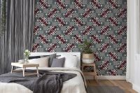 Обои AS Creation New Life 37684-4 Винил на флизелине (0,53*10,05) Красный/Синий, Орнамент — фото 5, Обои для стен