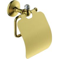 Держатель туалетной бумаги Art&Max Antic Crystal AM-E-2683SJ-Do с крышкой Золото — фото 1, Держатели туалетной бумаги