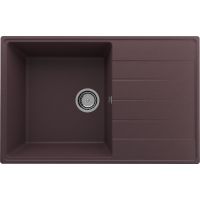 Кухонная мойка Ulgran Quartz Prima 780-06 Трюфель — фото 1, Кухонные мойки