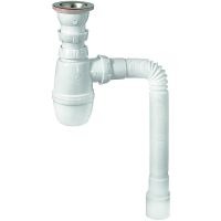 Сифон для кухонной мойки Wirquin Минор 30718026 Нержавеющая сталь — фото 1, Сифоны для кухонной мойки