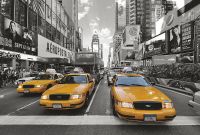 Фреска Ortograf Небоскребы 3761 Фактура бархат FX Флизелин (4*2,7) Серый/Желтый, Город/Автомобили — фото 2, Фрески