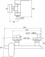 Товар: Смеситель для душа Ravak Chrome CR 032.00/150 X070043 Хром - фото 4 Смеситель для душа Ravak Chrome CR 032.00/150 X070043 Хром — фото 4, Смесители