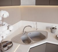 Товар: Кухонная мойка Domaci Бьелла DMC-14 DMC-14-310 Серая - фото 2 Кухонная мойка Domaci Бьелла DMC-14 DMC-14-310 Серая — фото 2, Кухонные мойки