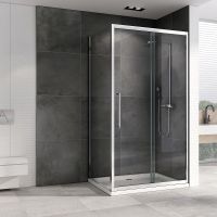 Товар: Душевой уголок Abber Schwarzer Diamant 100x75 AG30100H-S75 профиль Хром стекло прозрачное - фото 1 Душевой уголок Abber Schwarzer Diamant 100x75 AG30100H-S75 профиль Хром стекло прозрачное — фото 1, Прямоугольные душевые уголки