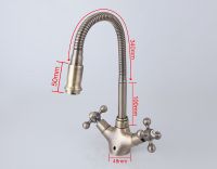 Товар: Смеситель для кухни Frap H19-4 F4319-4 Бронза - фото 8 Смеситель для кухни Frap H19-4 F4319-4 Бронза — фото 8, Смесители для кухни