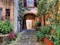 Фреска Ortograf Городской пейзаж 4761 Фактура бархат FX Флизелин (3,6*2,7) Разноцветный, Город/Цветы — фото 2, Фрески