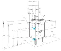 Товар: Тумба под раковину Aquaton Сильва 45 1A211701SIW60 Дуб фьорд - фото 5 Тумба под раковину Aquaton Сильва 45 1A211701SIW60 Дуб фьорд — фото 5, Мебель для ванной
