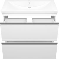 Тумба с раковиной Misty Ингрид 90 УТ000015020 Белая — фото 3, Мебель для ванной