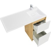 Тумба под раковину Aquaton Лондри 105 1A267001LH0C0 Дуб Сантана без фасада — фото 6, Тумбы под раковину