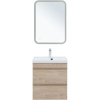 Товар: Тумба под раковину Aquanet Нота New 58 334197 подвесная Дуб светлый - фото 4 Тумба под раковину Aquanet Нота New 58 334197 подвесная Дуб светлый — фото 4, Мебель для ванной