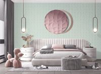 Обои Bernardo Bartalucci Carnazza 5062-6 Флизелин (1,06*10) Белый/Серебряный, Геометрия/Ромб — фото 3, Обои для стен