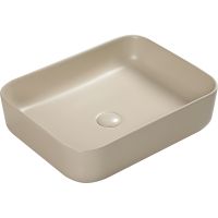 Раковина-чаша SantiLine 50 SL-1051BG Бежевая матовая — фото 1, Раковины накладные