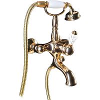 Смеситель для ванны Boheme Crystal 283-CRST Золото — фото 1, Смесители