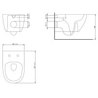 Унитаз биде beWash Bogen 88303670 подвесной Черный матовый с сиденьем Микролифт — фото 6, Унитазы