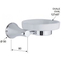 Мыльница Remer Delicata Хром арт-DE10CR — фото 2, Мыльницы