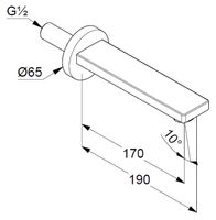 Излив для смесителя Kludi Zenta SL 4860005 Хром — фото 4, Изливы