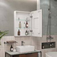 Товар: Зеркальный шкаф Reflection Cube 500х800 RF2218CB с подсветкой Белый матовый - фото 10 Зеркальный шкаф Reflection Cube 500х800 RF2218CB с подсветкой Белый матовый — фото 10, Мебель для ванной