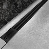 Товар: Душевой лоток Berges Super Slim 800 095054 с Черной матовой решеткой - фото 2 Душевой лоток Berges Super Slim 800 095054 с Черной матовой решеткой — фото 2, Душевые лотки