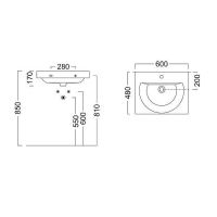 Товар: Раковина Kerama Marazzi Buongiorno 60 BG.wb.60 Белая глянцевая - фото 8 Раковина Kerama Marazzi Buongiorno 60 BG.wb.60 Белая глянцевая — фото 8, Раковины подвесные