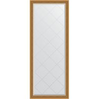 Зеркало Evoform Exclusive-G Floor 198х78 BY 6301 с гравировкой в багетной раме - Состаренное золото с плетением 70 мм — фото 1, Мебель для ванной