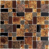 Мозаика Bonaparte Стеклянная с камнем Liberty-2 30х30 см — фото 1, Мозаика