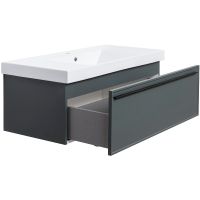 Товар: Тумба под раковину La Fenice Elba 100 FNC-01-ELB-G-100 подвесная Серая матовая - фото 3 Тумба под раковину La Fenice Elba 100 FNC-01-ELB-G-100 подвесная Серая матовая — фото 3, Тумбы под раковину