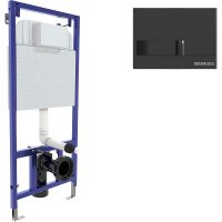 Инсталляция Berges Novum L6 040216 для унитаза с Черной глянцевой клавишей смыва — фото 1, Инсталляции для унитазов