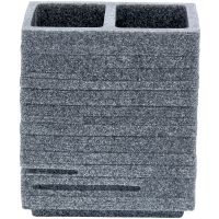 Стакан для зубных щеток Ridder Brick 22150207 Серый — фото 1, Стаканы для зубных щеток